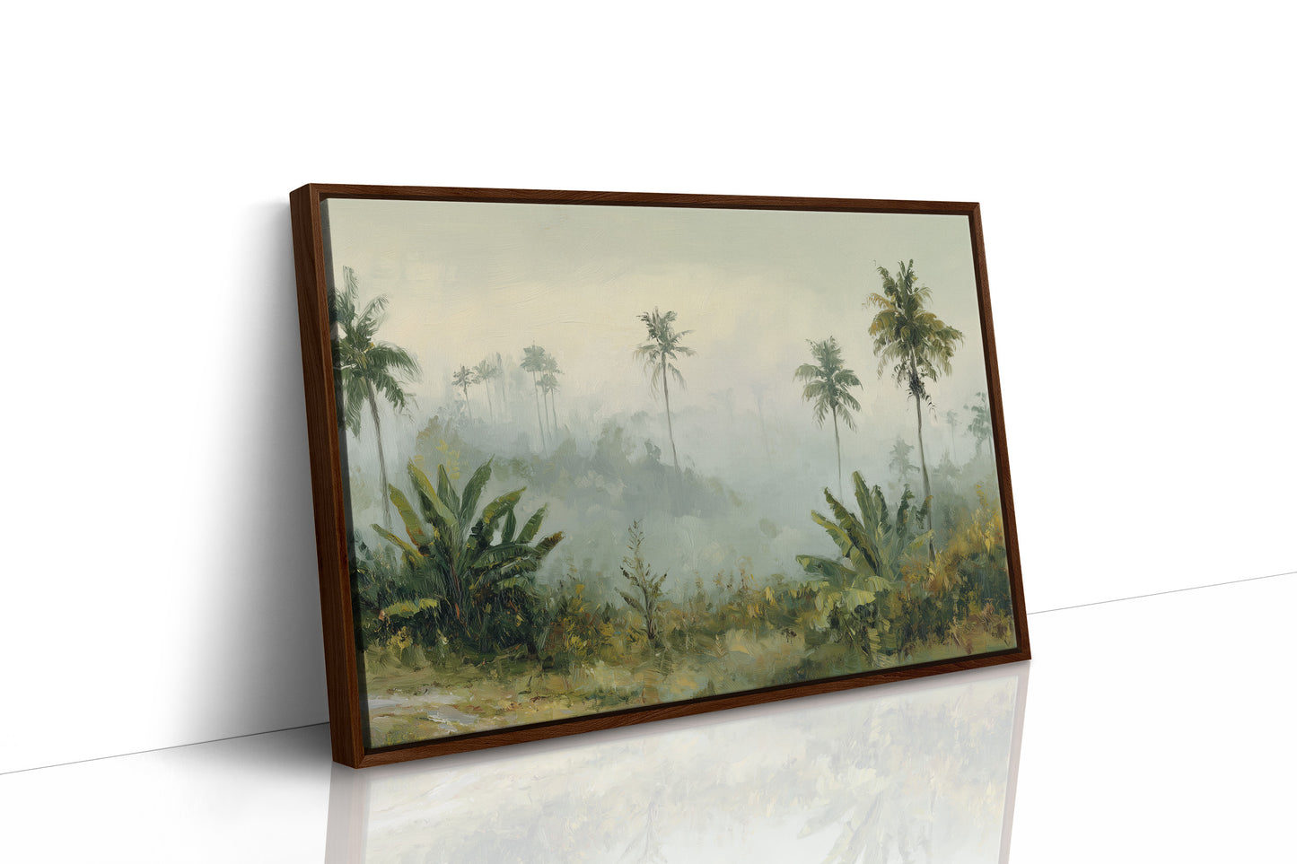 Morning Mist Through Palms