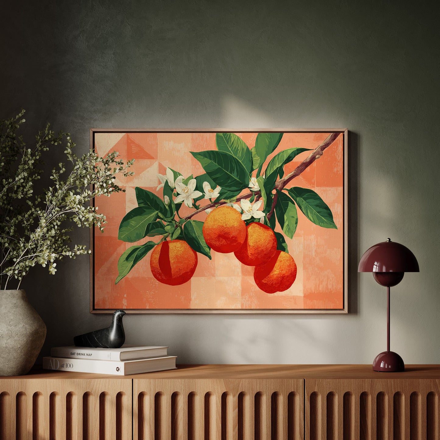 Citrus Blossoms Dance In Coral