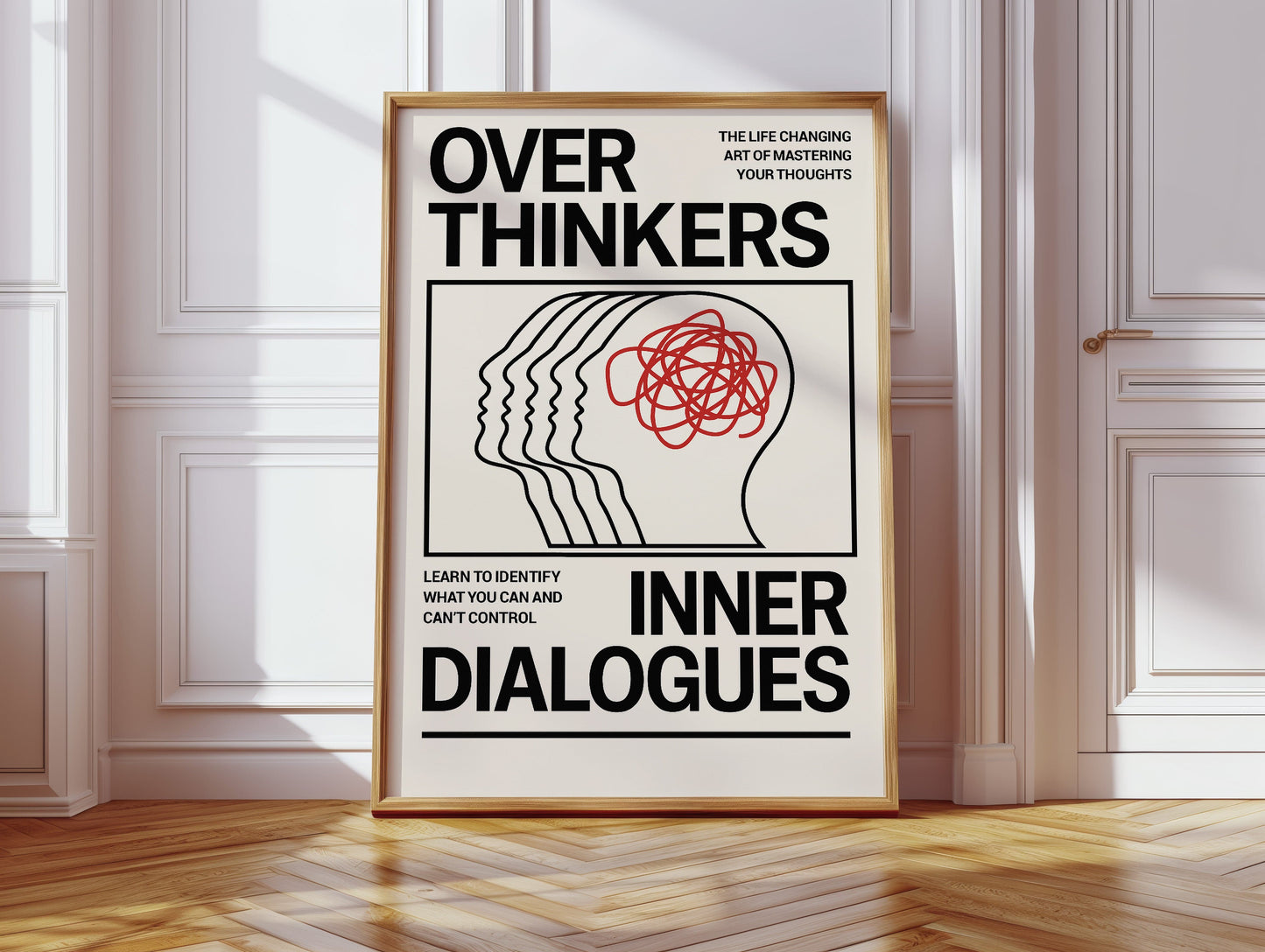 Overthinkers Inner Dialogues – Bold Modern Mental Health Print