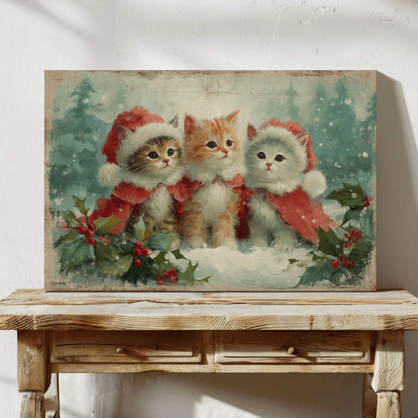Holiday Kittens Share Winter Magic