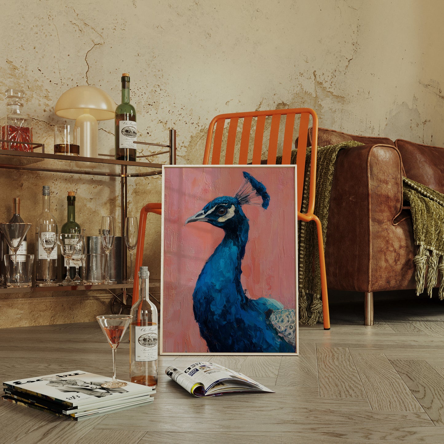 A Regal Gaze in Turquoise