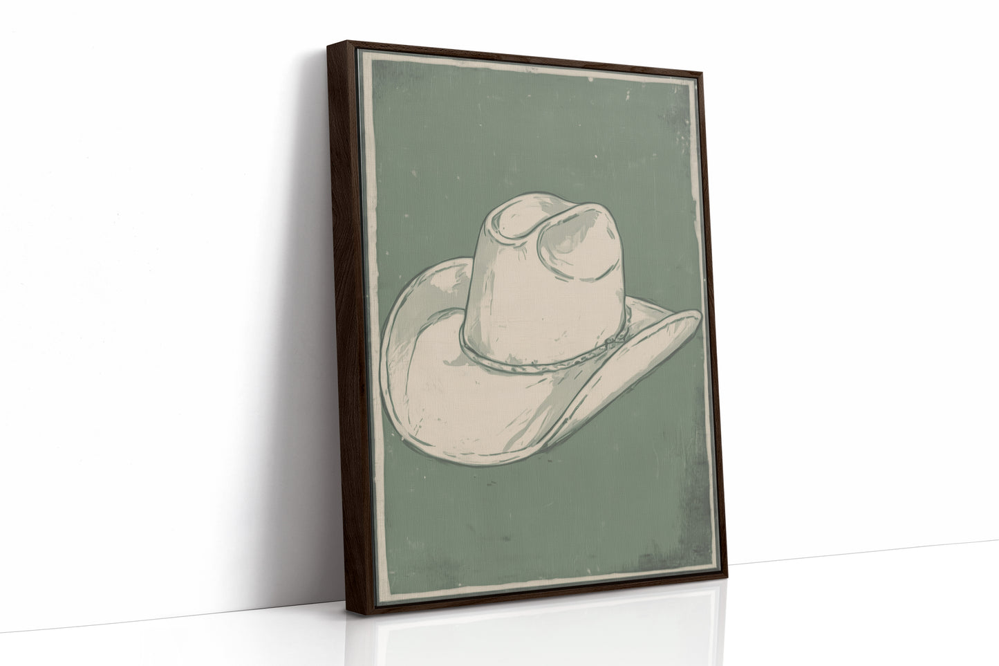 Weathered Rancher's Dream - Vintage Cowboy Hat