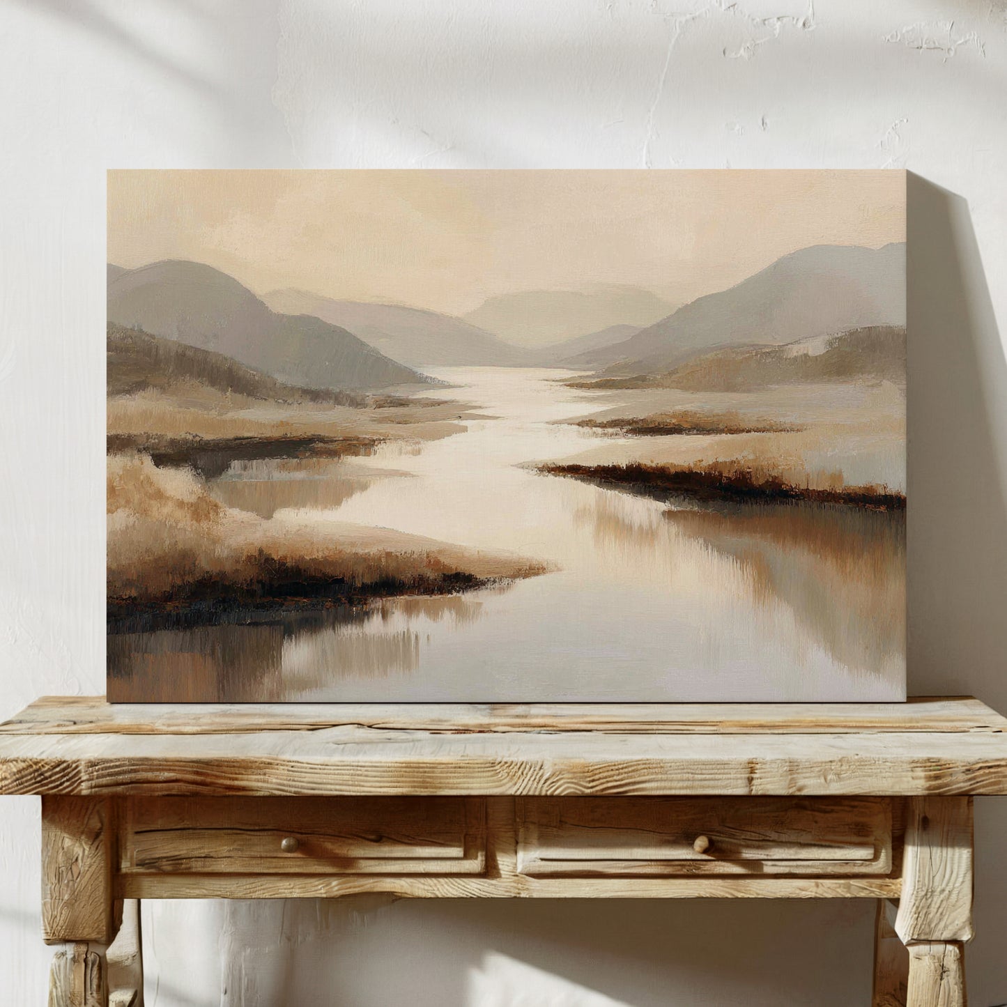 Quiet Waters Wind Through Highland Mist