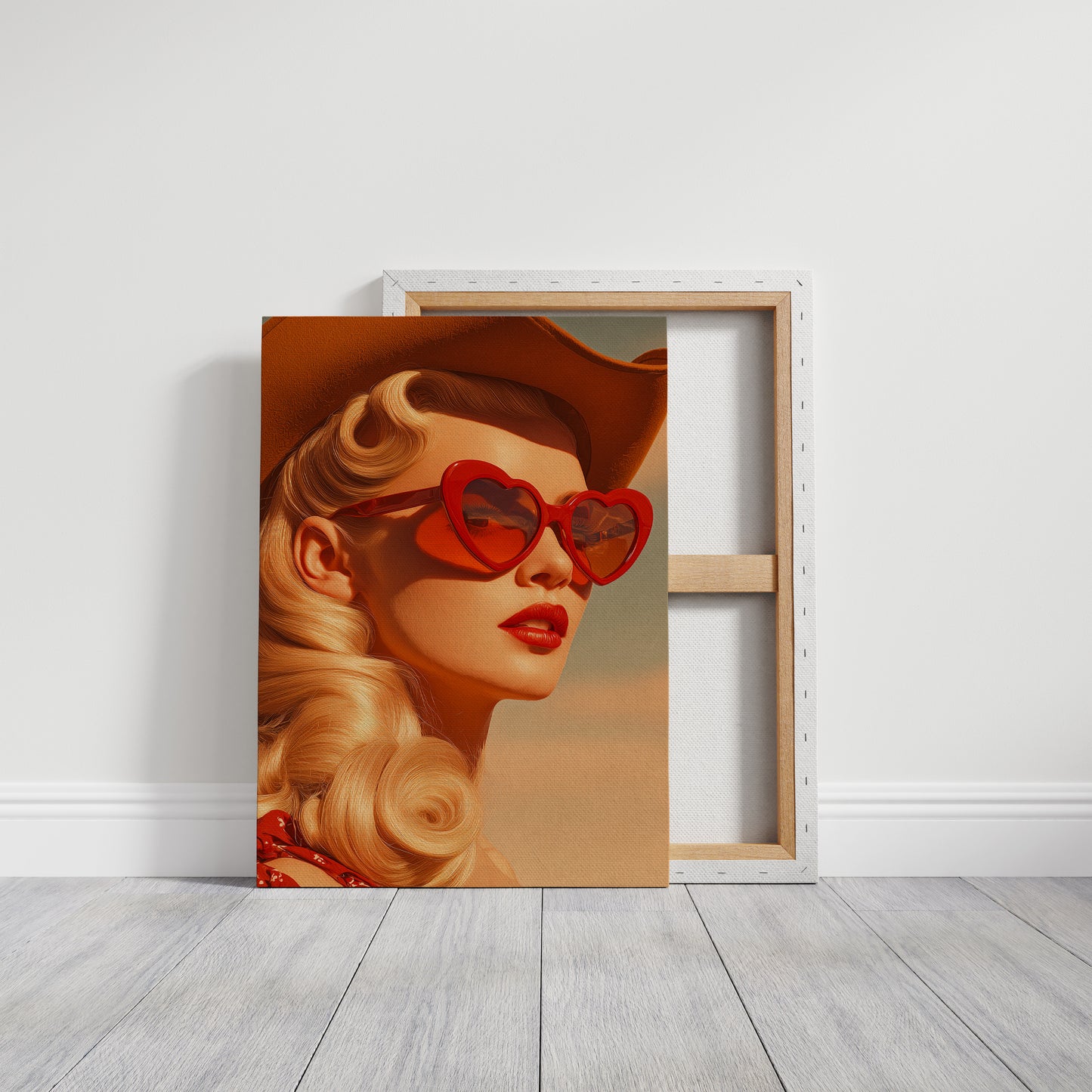 Sunset Hearts Frame Golden Hours