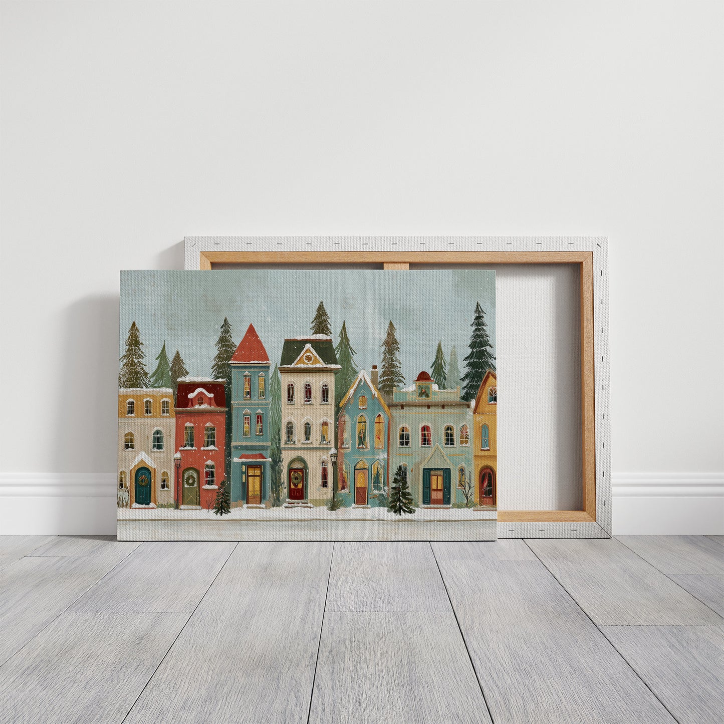 Whimsical Village Embraces Winter's Charm