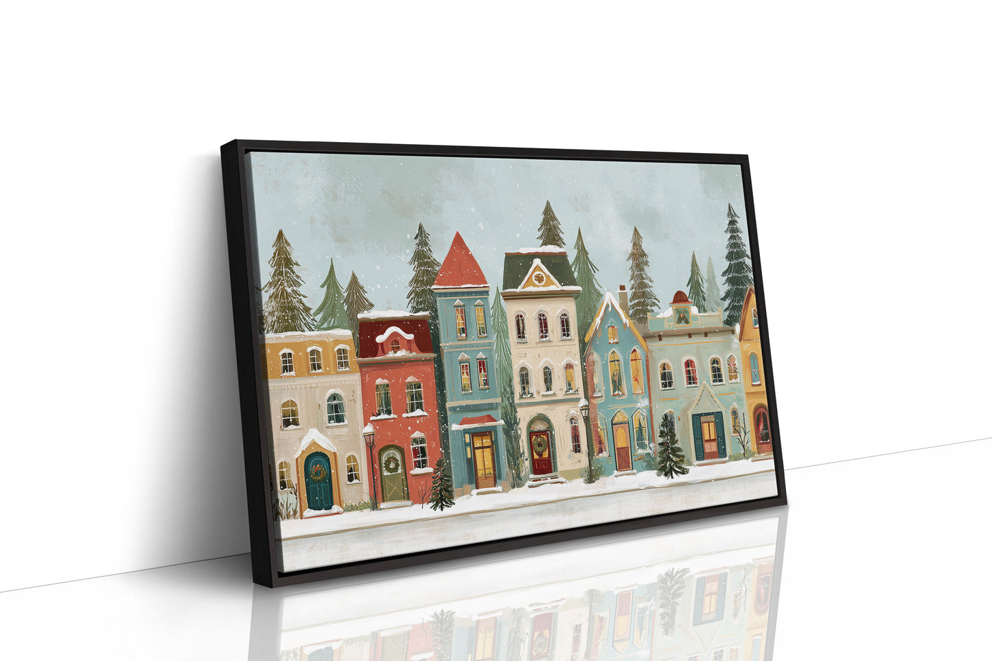 Whimsical Village Embraces Winter's Charm