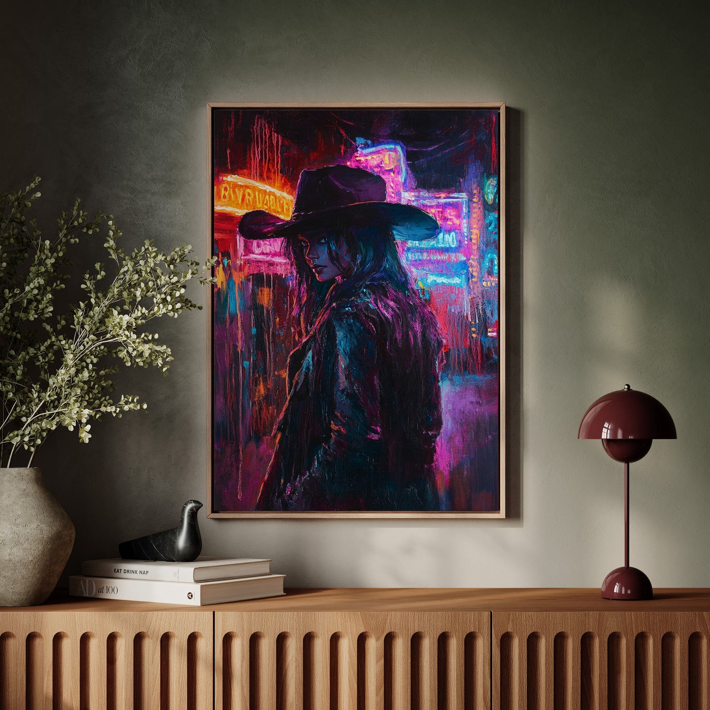 Cowgirl Noir in Neon Lights