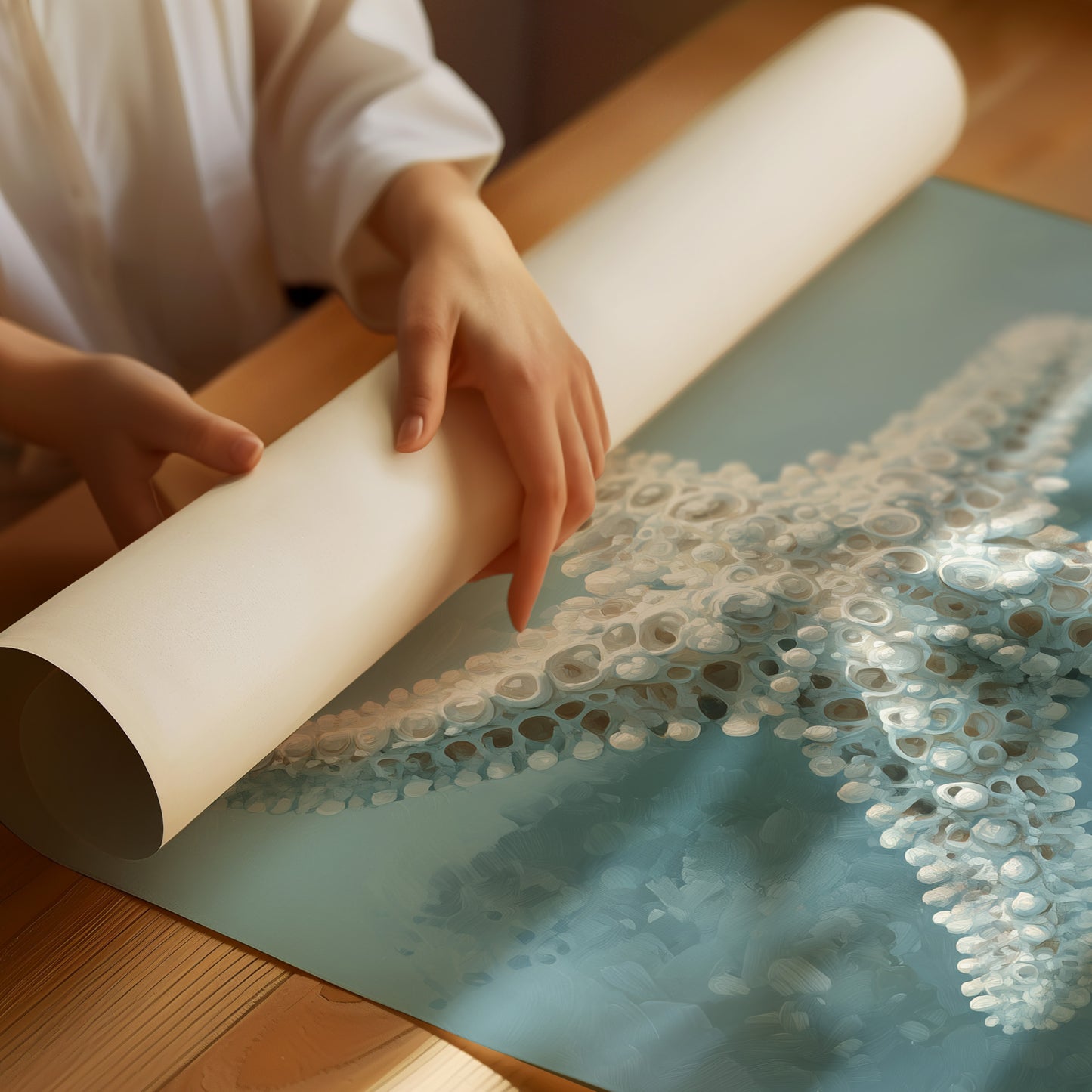 Coastal Memory In Wooden Frame