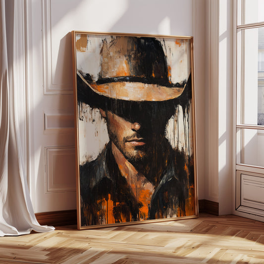 Shadowed Cowboy – Bold Western Expression