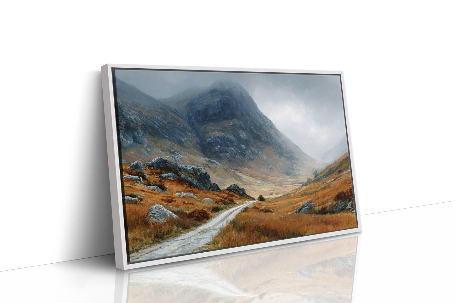 Autumn Path Through Highland Mists