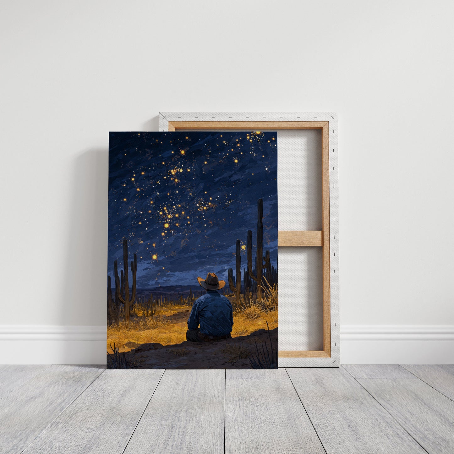 Saguaros Dance Under Desert Stars