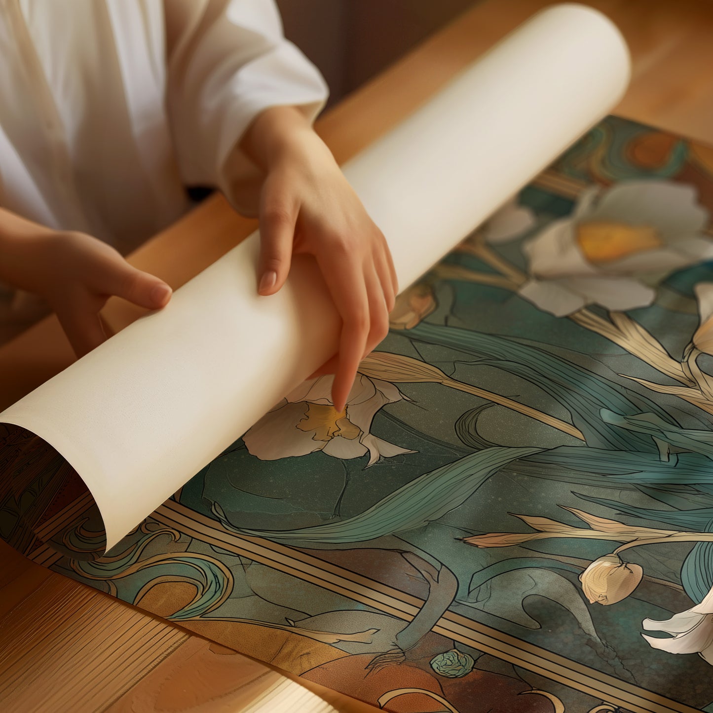 Where Daffodils Dream In Teal