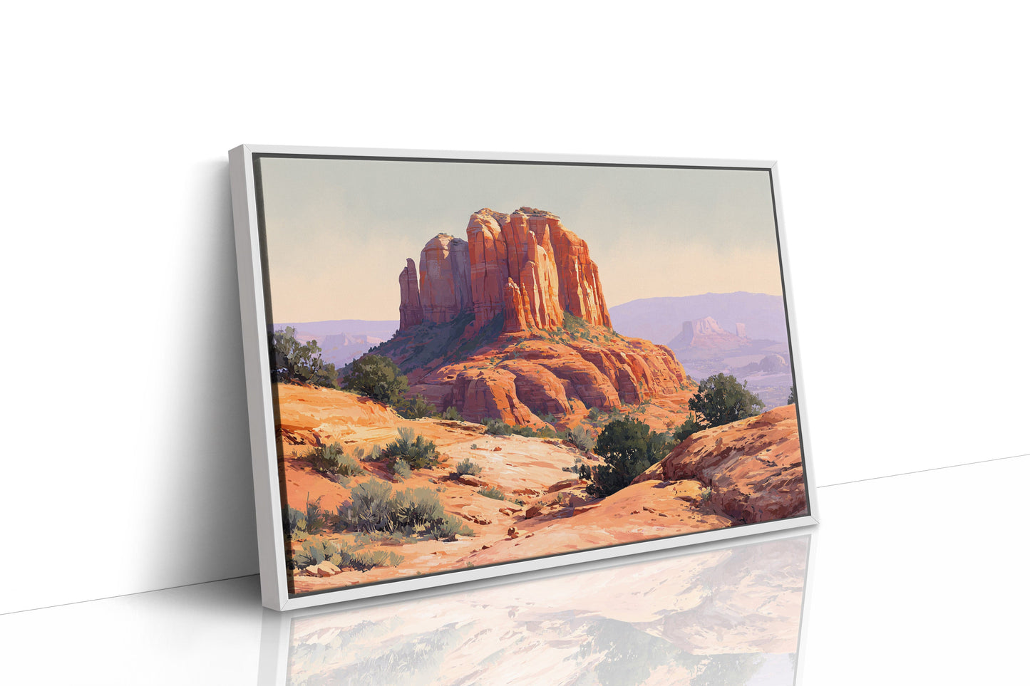 Sandstone Giants Guard Desert Dawn