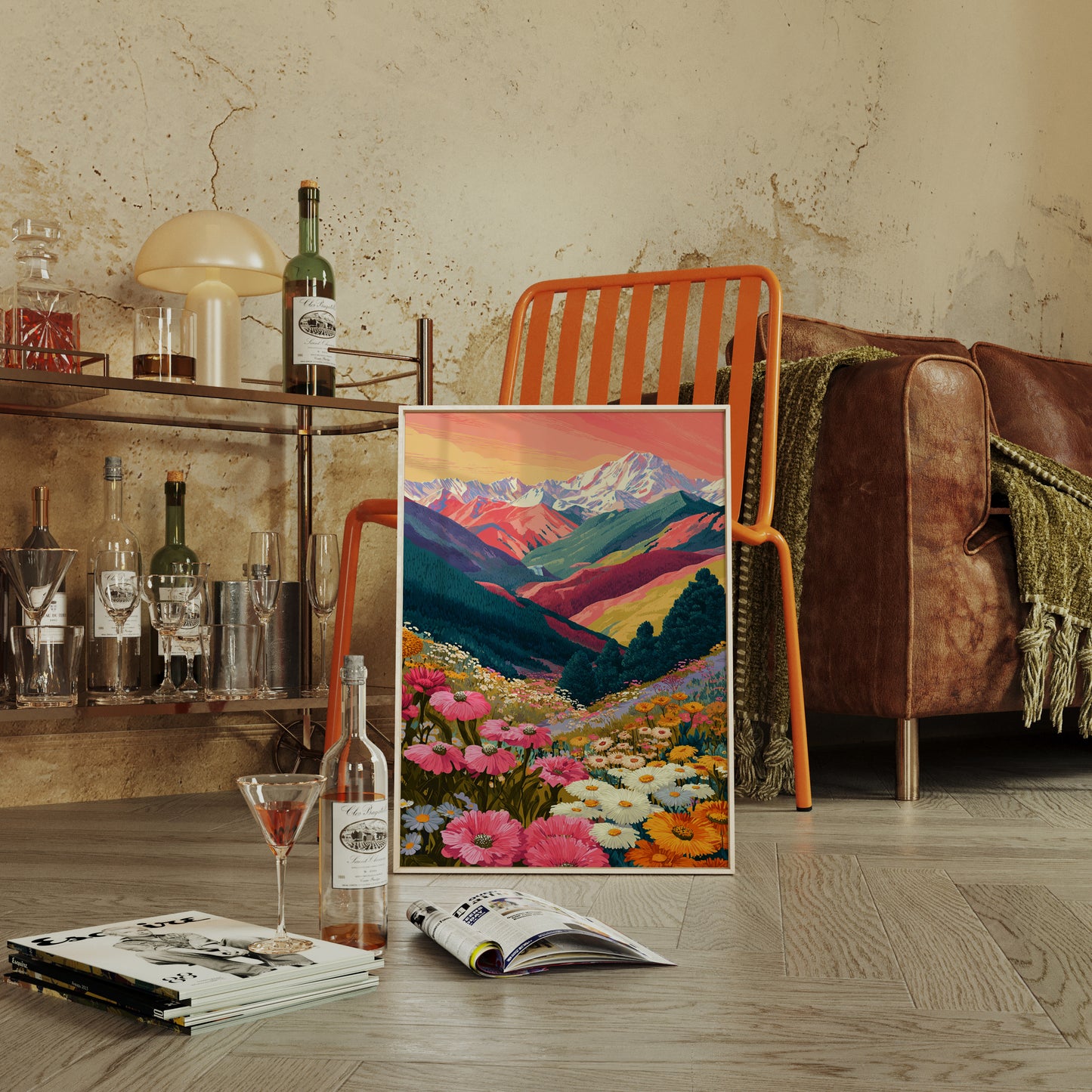 Mountains Adorned in Floral Splendor