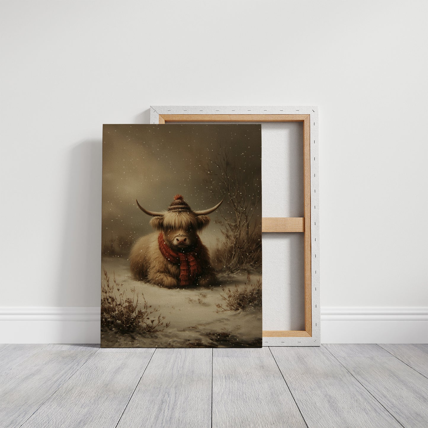 Highland Calm In Falling Snow