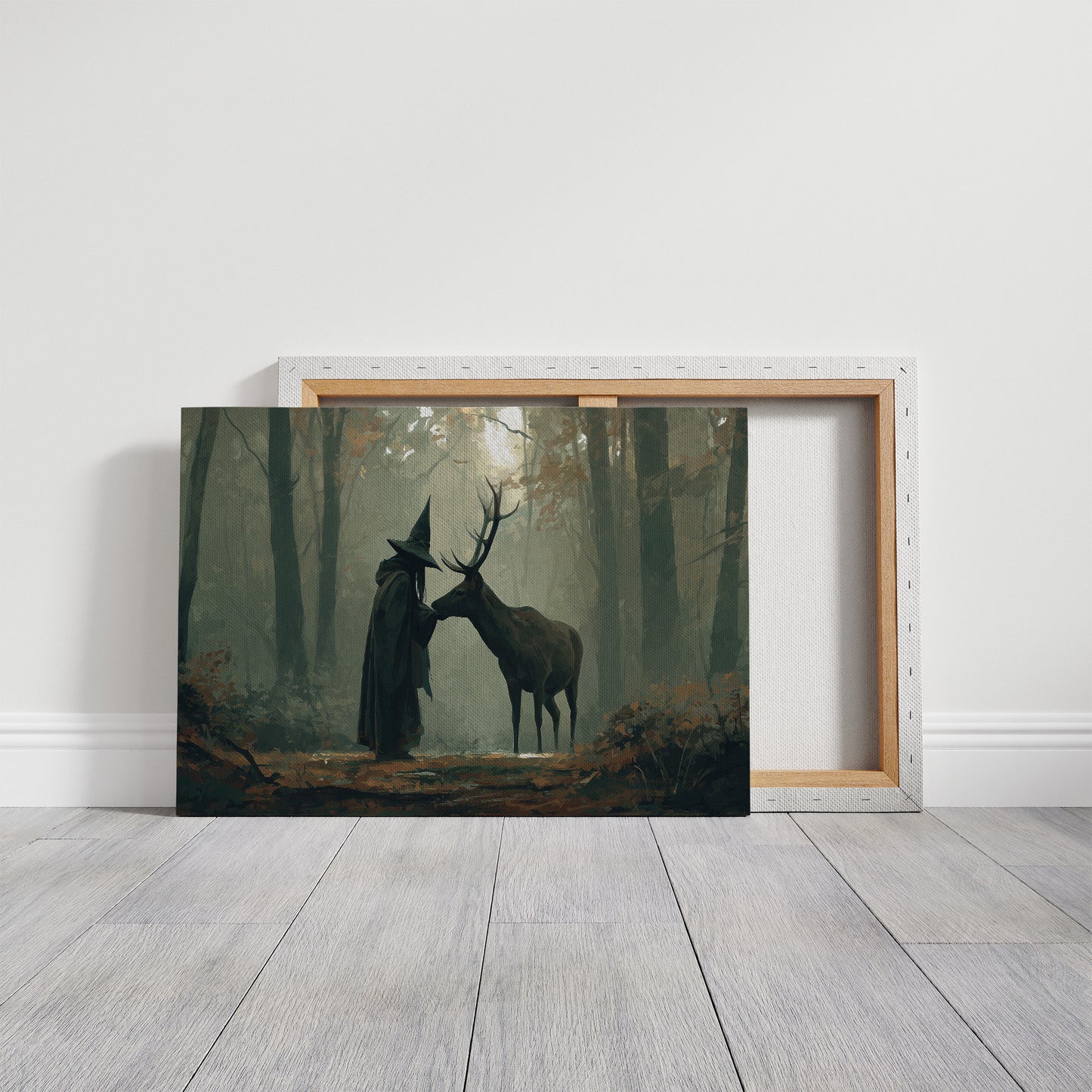 Forest Keeper Meets Ancient Stag