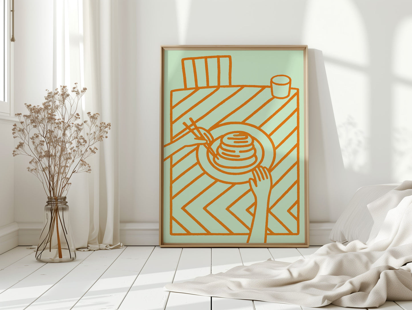 Morning Pancakes Meet Mint Lines