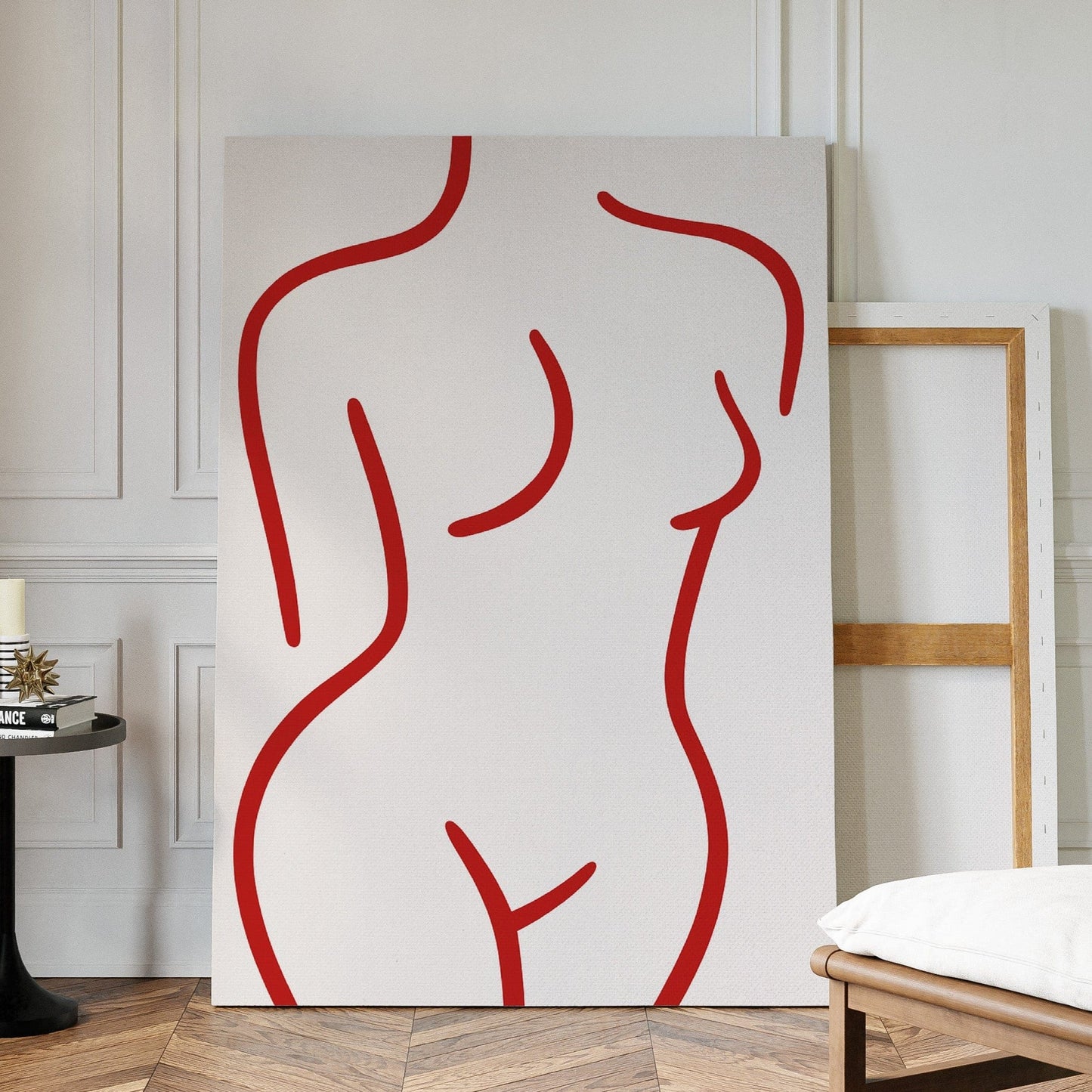 Crimson Lines Dance With Grace