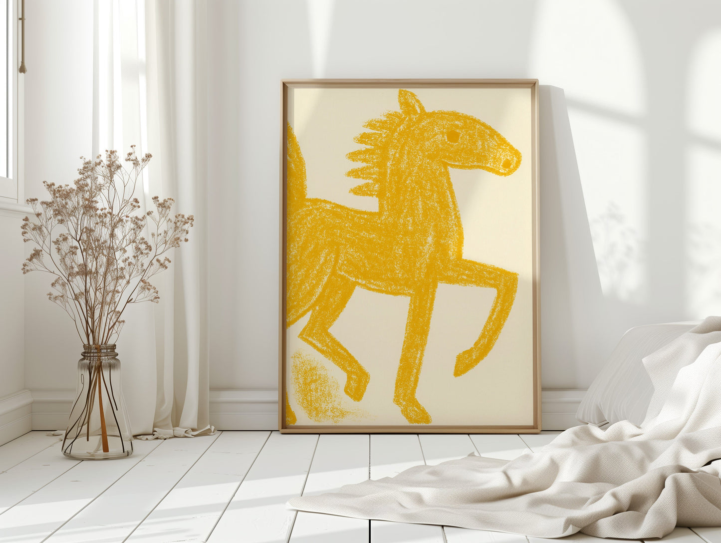 Wild Mustang In Golden Light