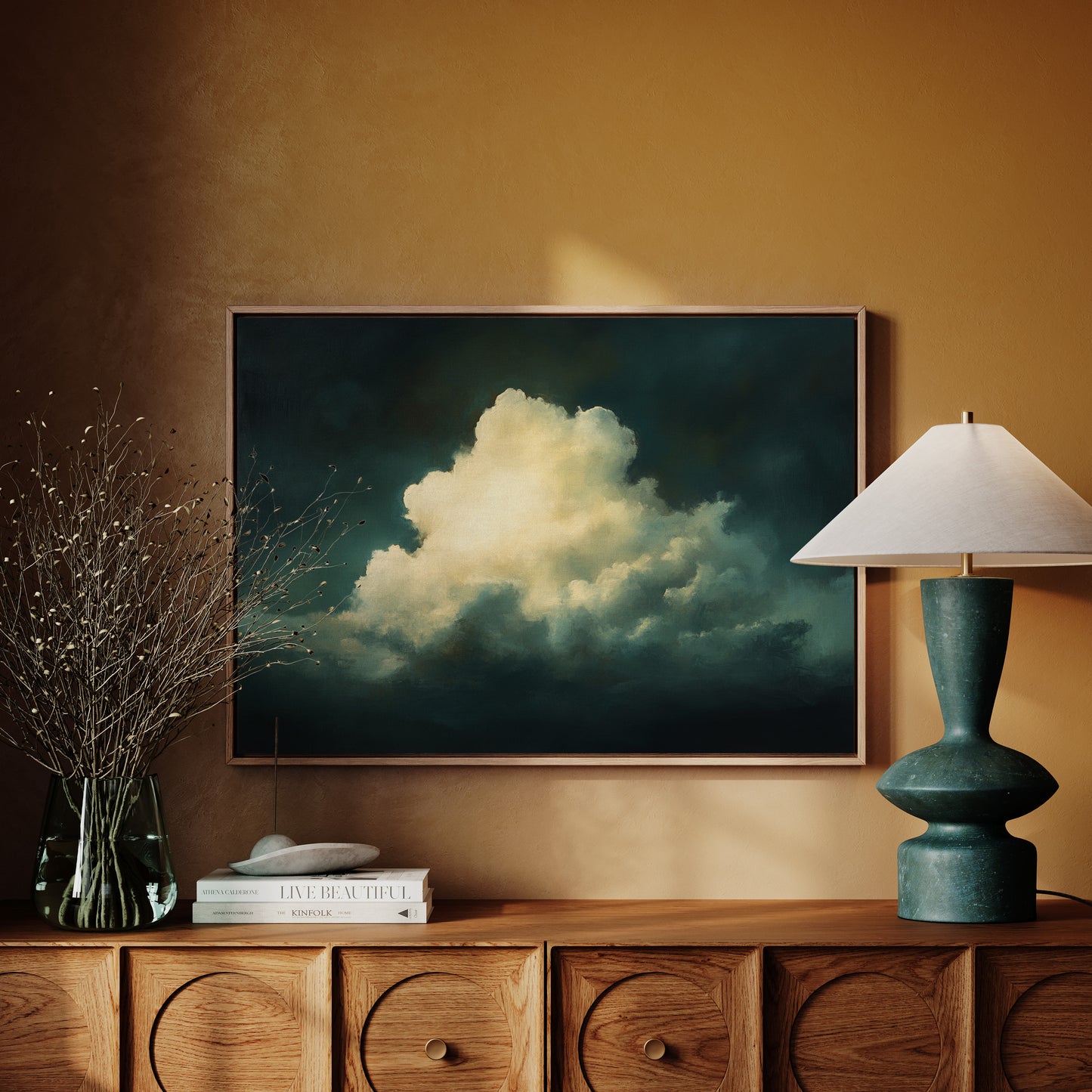 Summer Storm Builds Golden Light