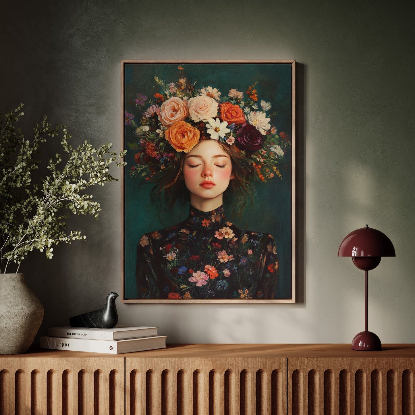 Floral Reverie in Midnight Bloom