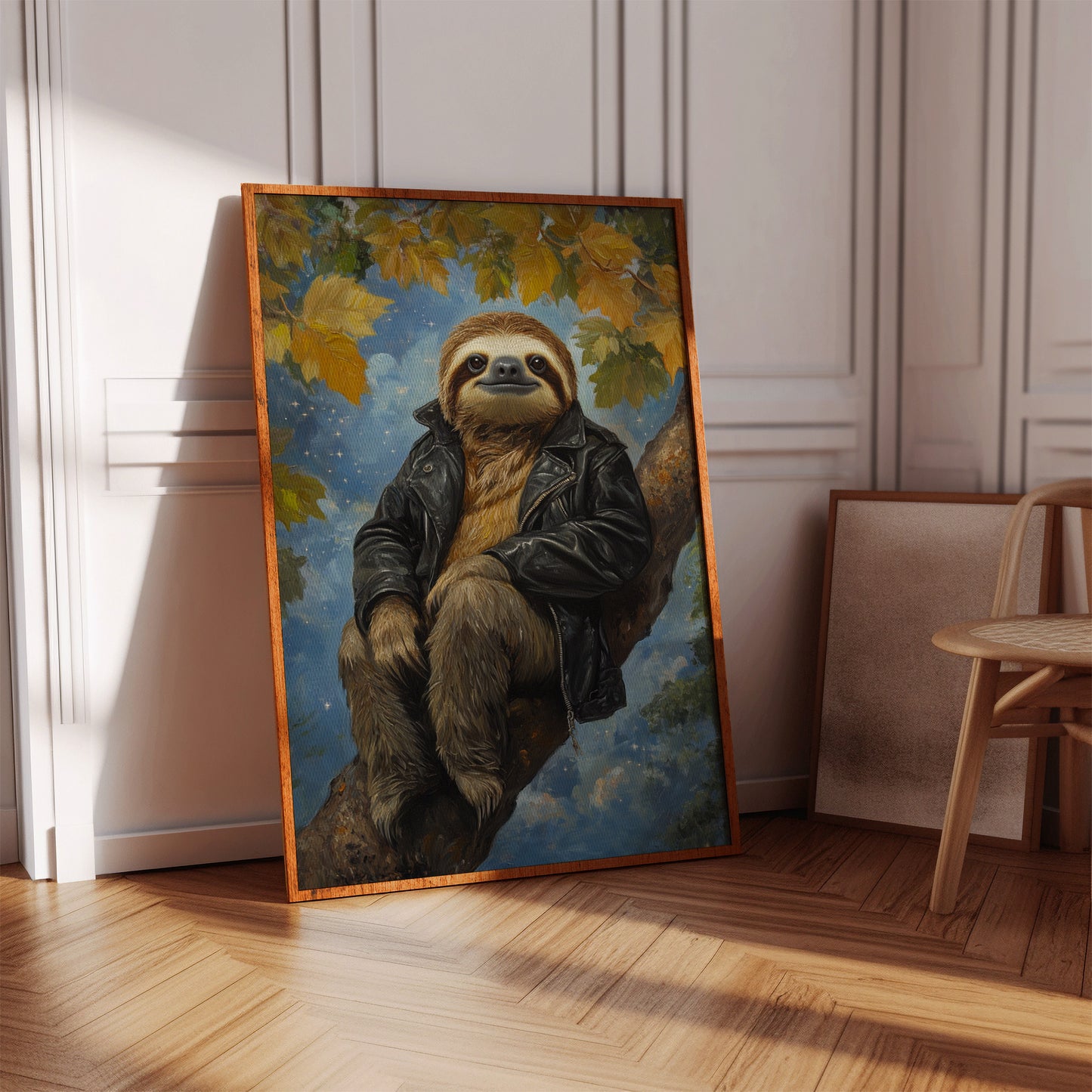 Sloth in a Leather Jacket