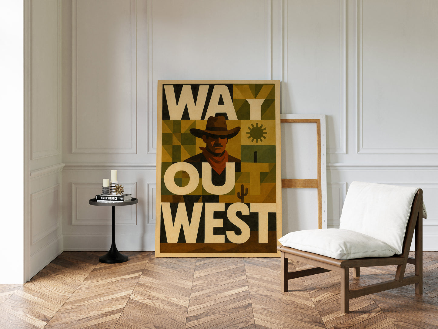 Way Out West Cowboy Poster