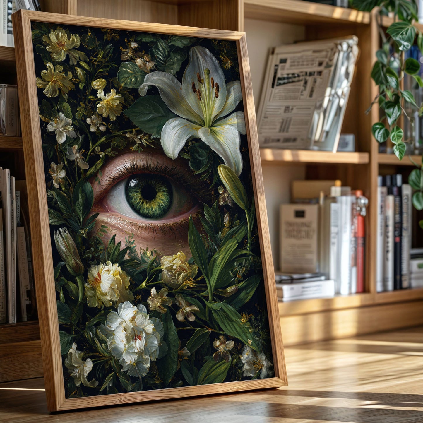 Gaze Beneath the Floral Veil