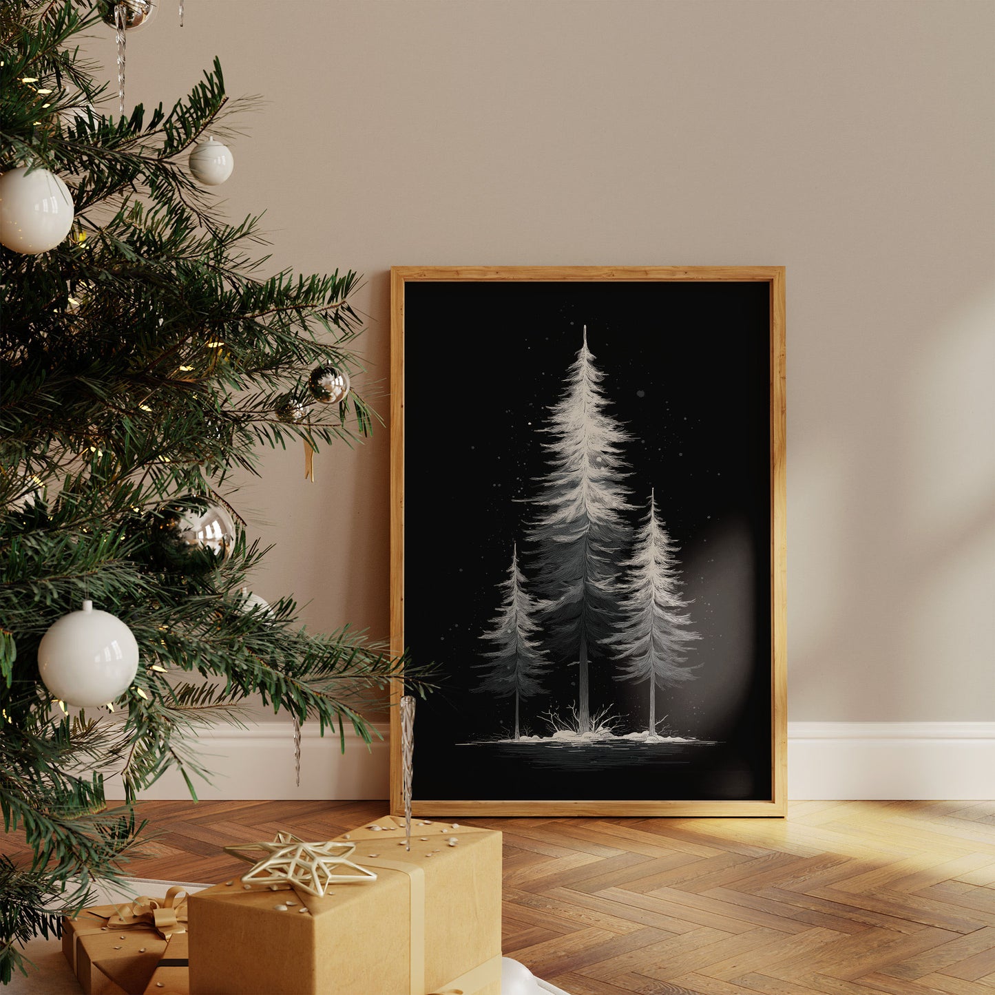 Moonlit Pines Paint Winter's Story