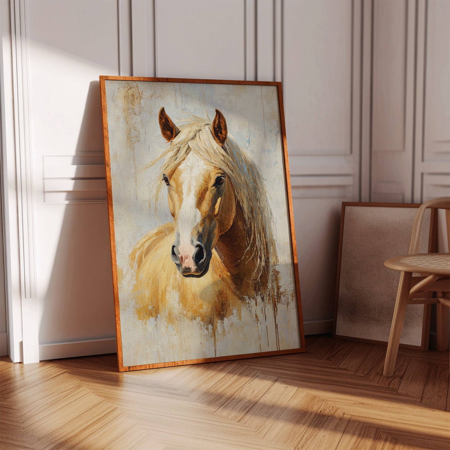 Golden Palomino in Brushstroke Light