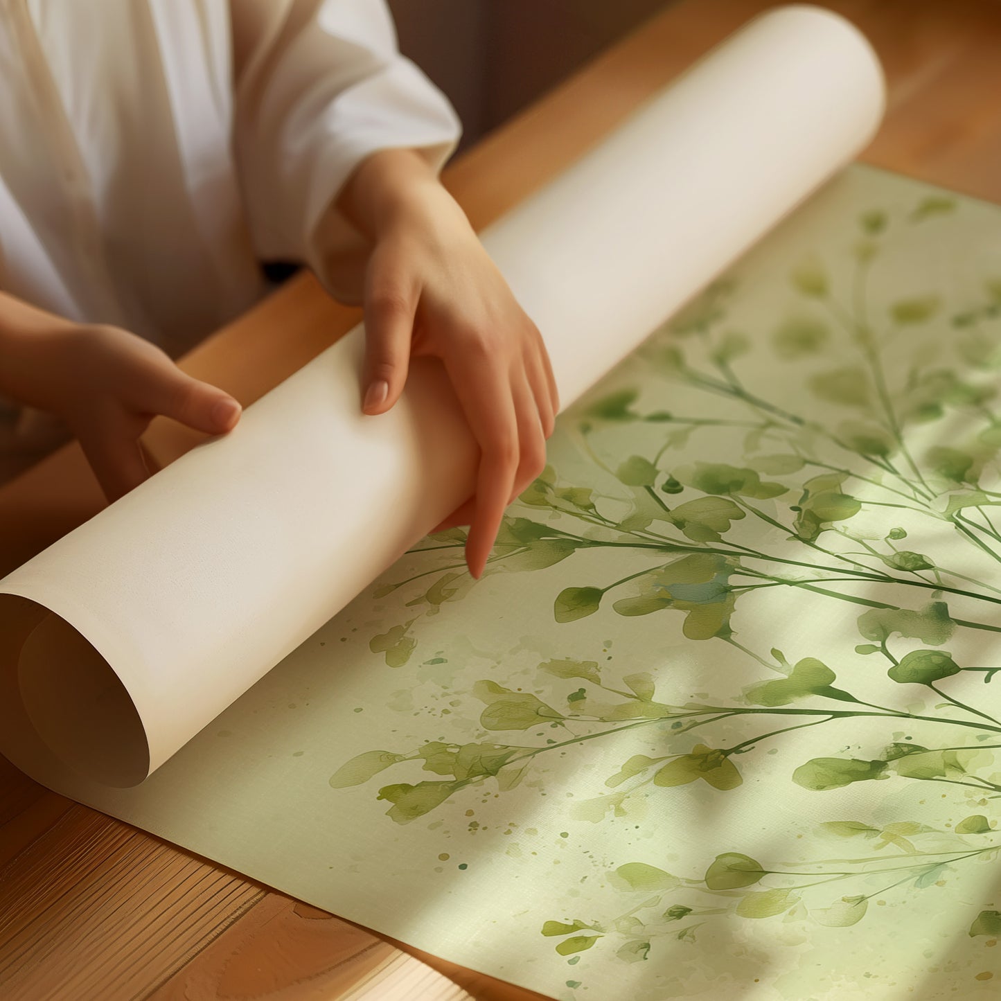 Quiet Stems in Soft Green