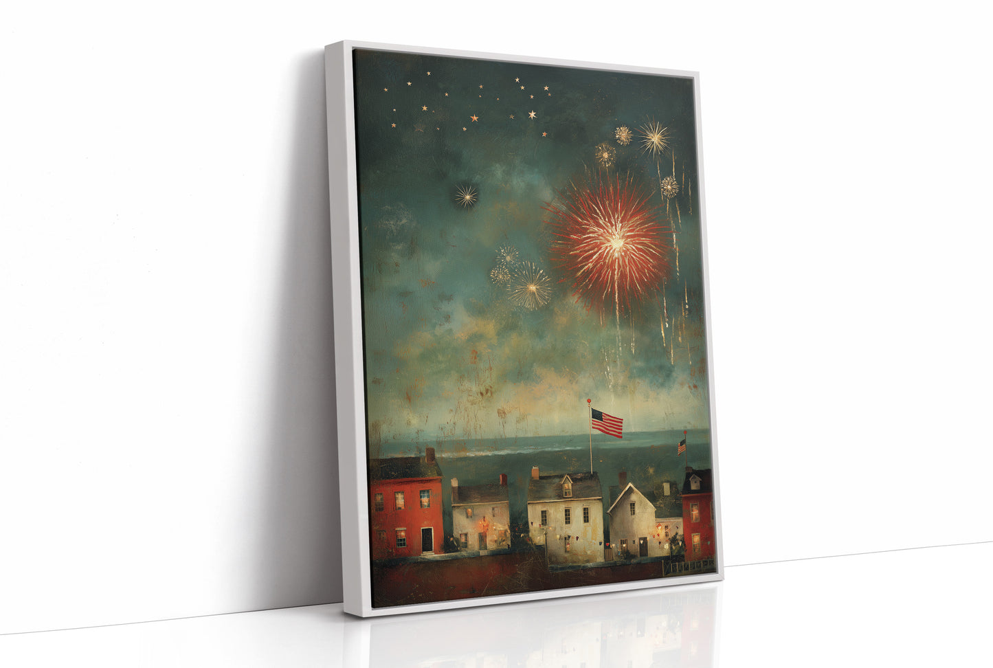 Smoke and Stars Over the Harbor