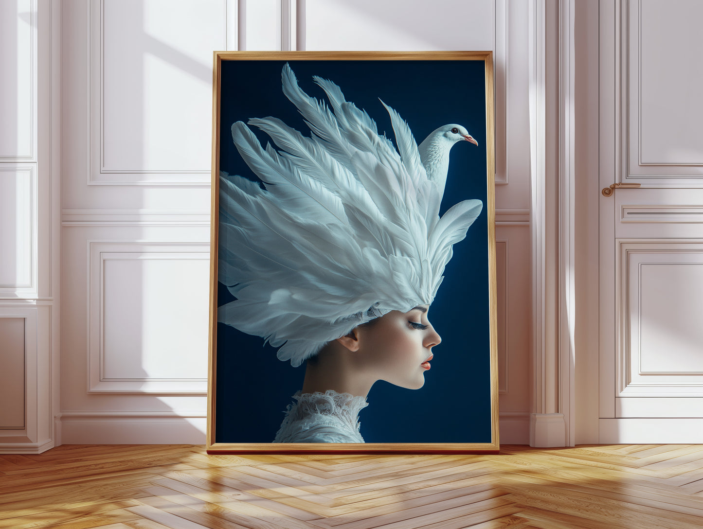 Crowned by Wings in Blue Silence