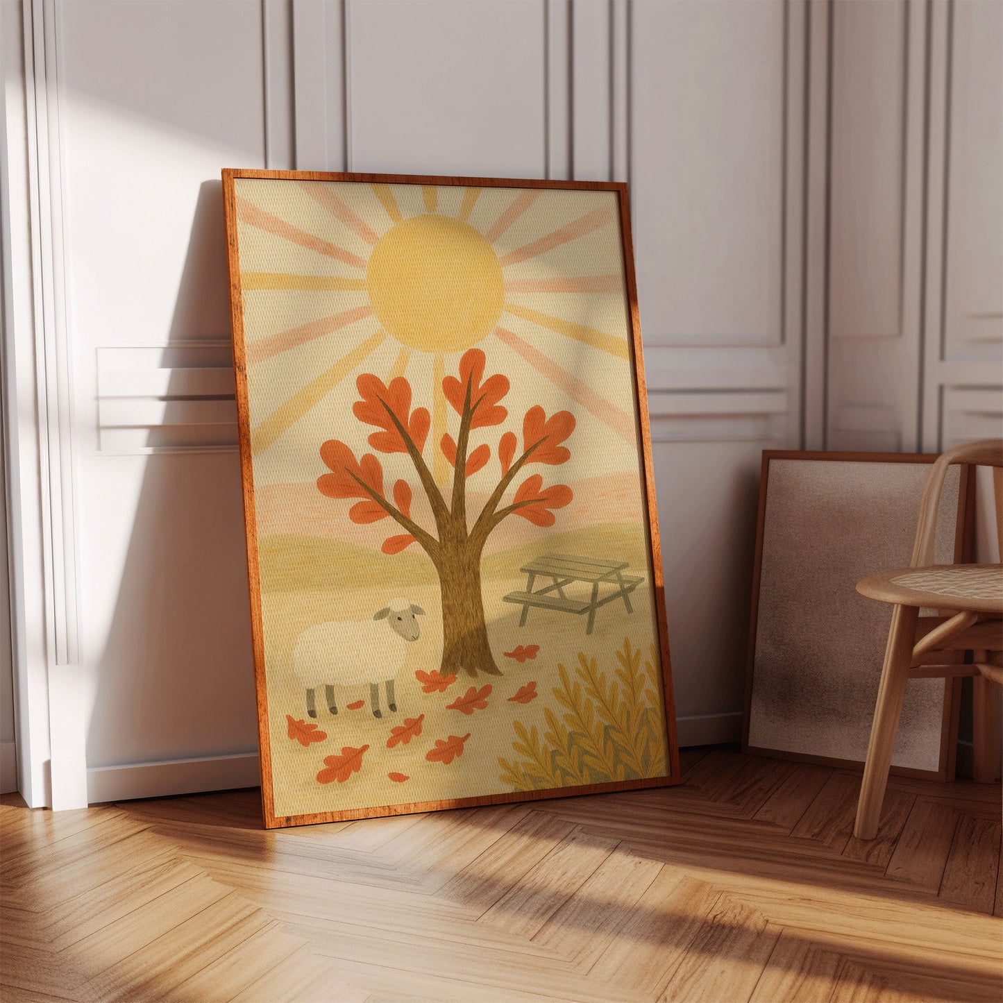 Sunny Picnic with the Little Lamb