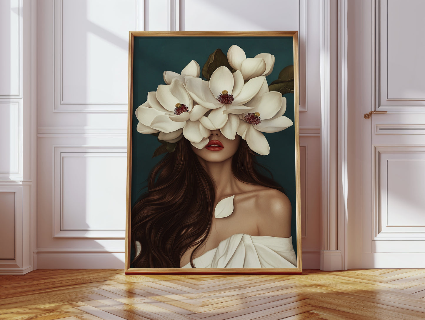 Crowned in Crimson Magnolia