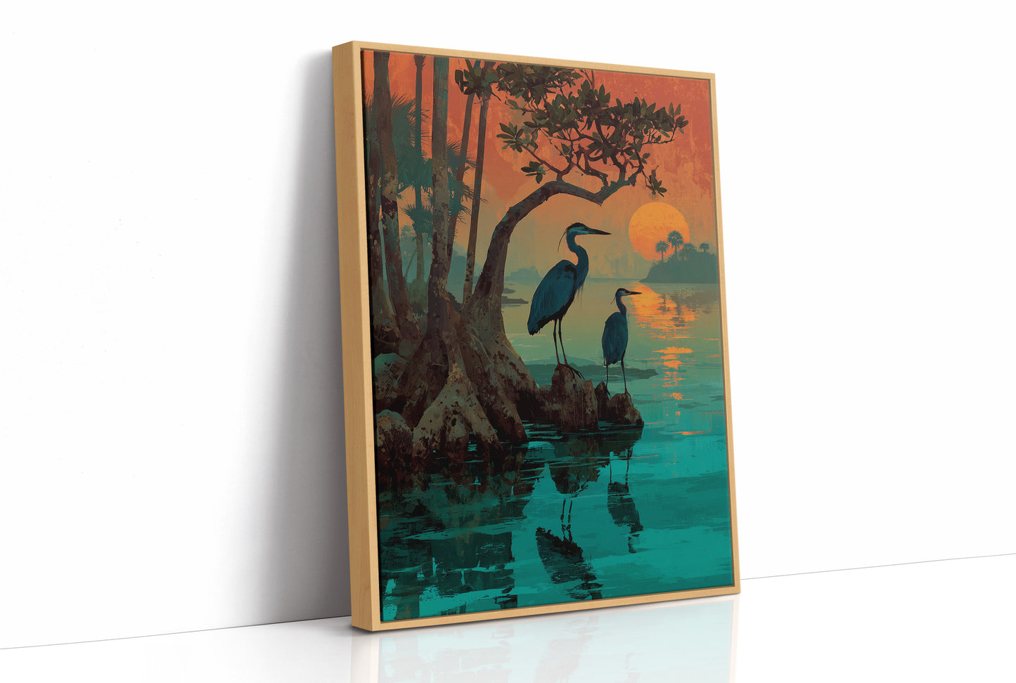Herons at Sundown