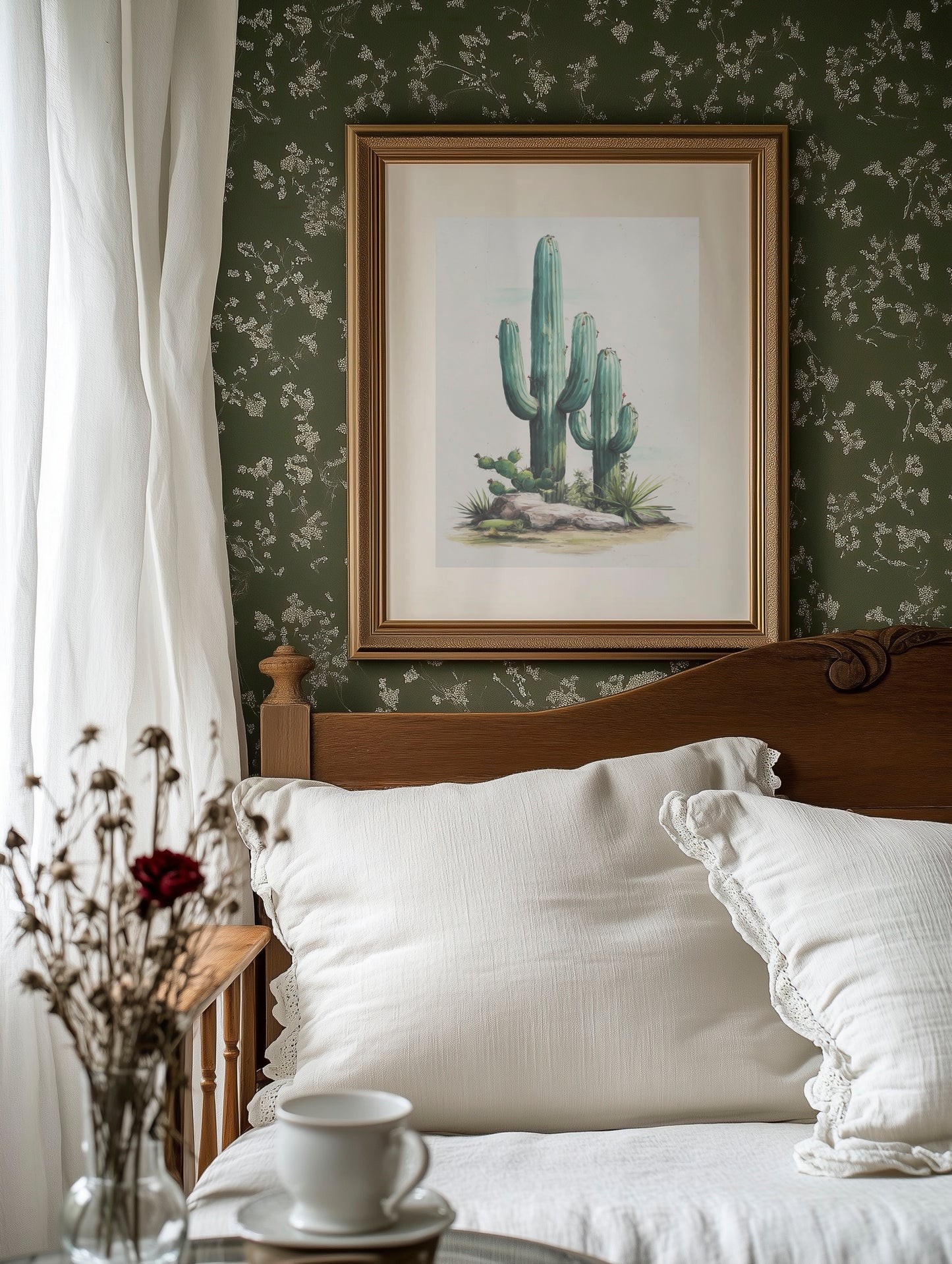 Saguaros Paint The Morning Mint