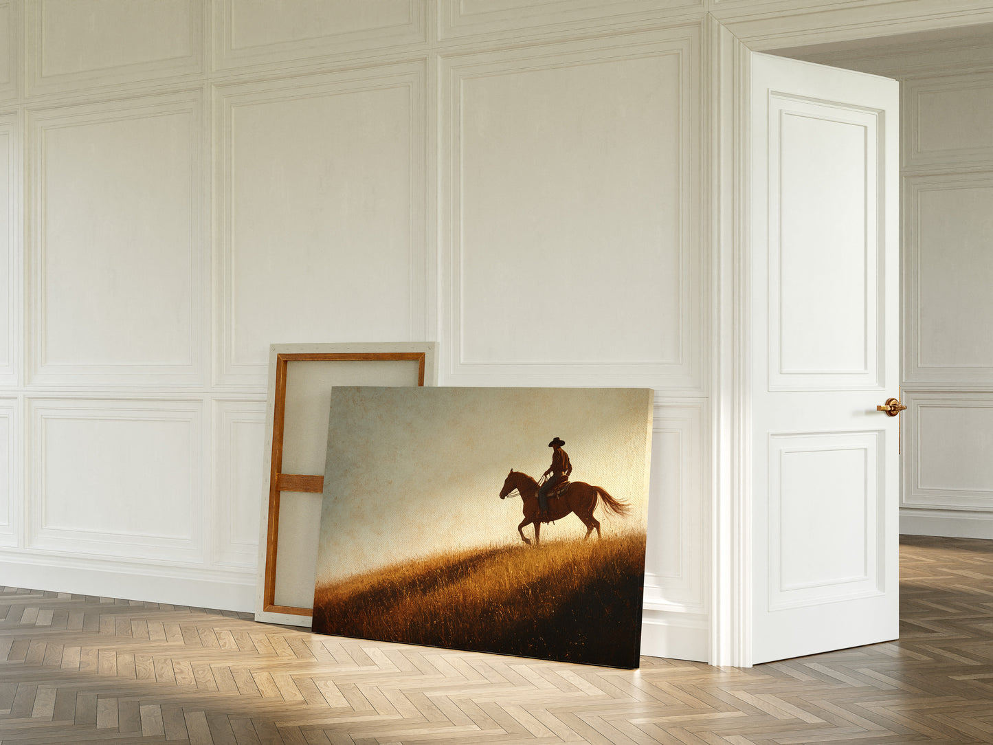 Sunset Ride on Prairie Hill