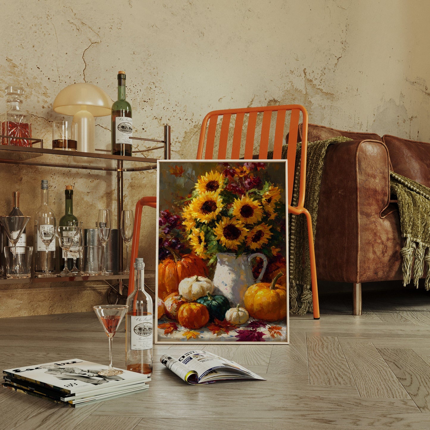 Autumn's Warmth In Sunflower Light