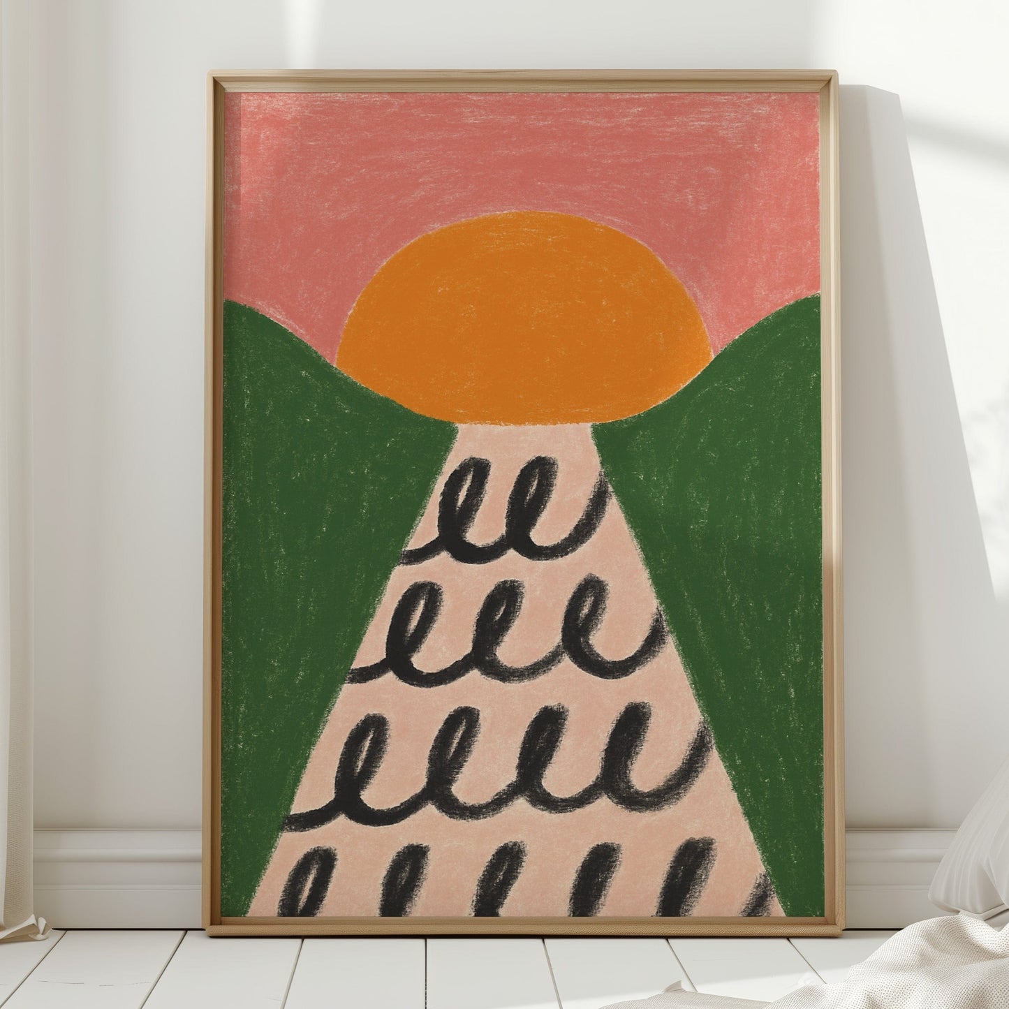 Morning Waves Roll Through Hills