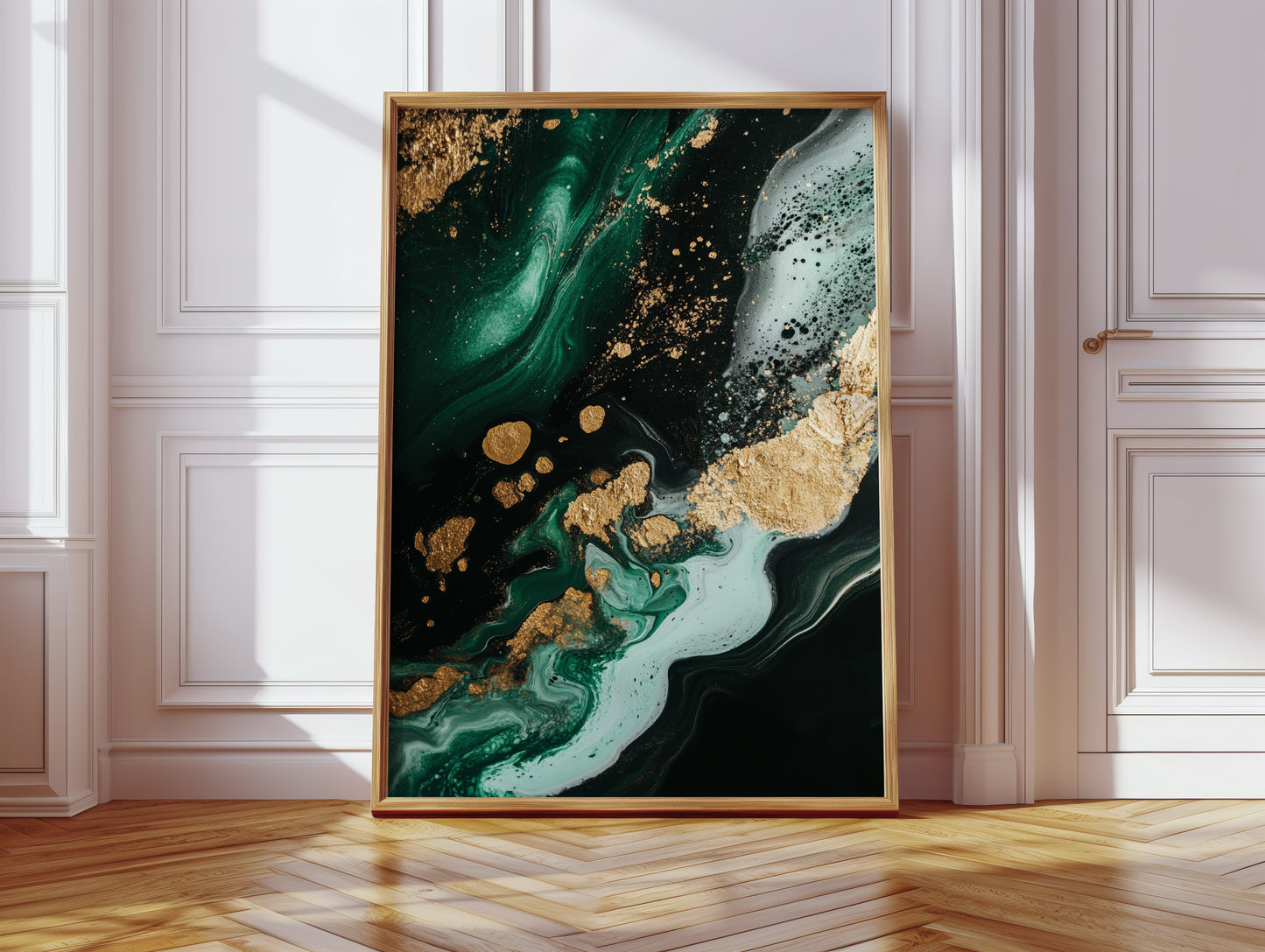 Emerald Rush with Gilded Horizon