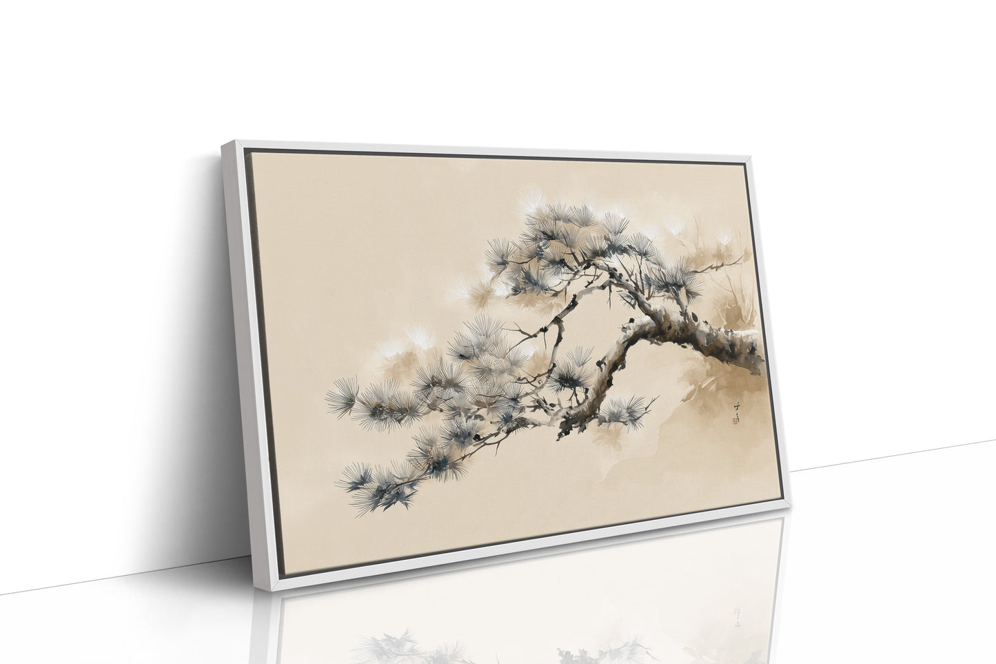 Pine Branch Bends To Morning Light