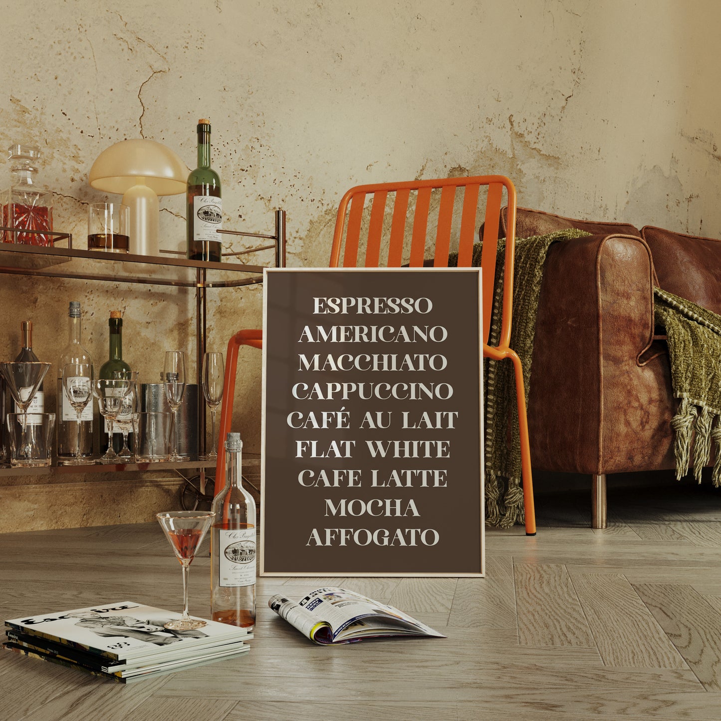 Barista Poetry In Chocolate Brown