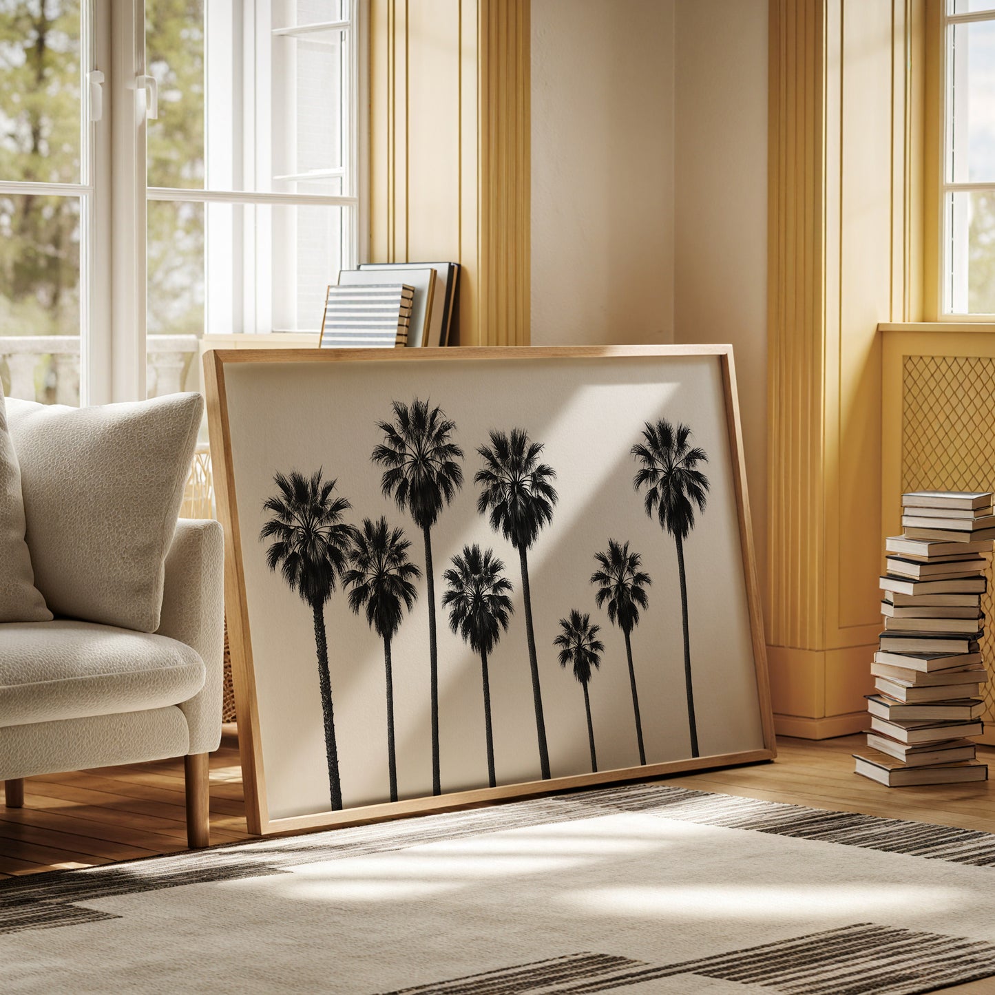 Seven Palms in Perfect Rhythm