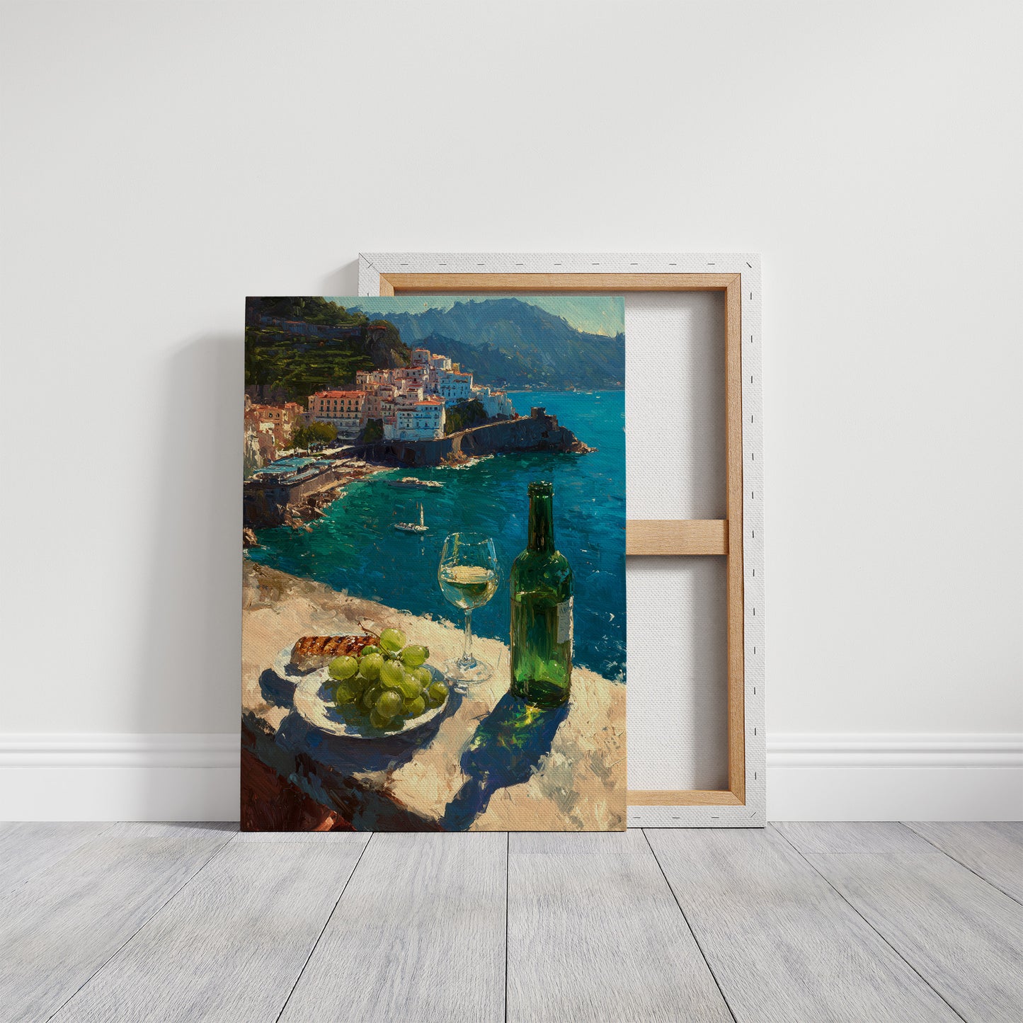 White Wine on the Amalfi Cliffs