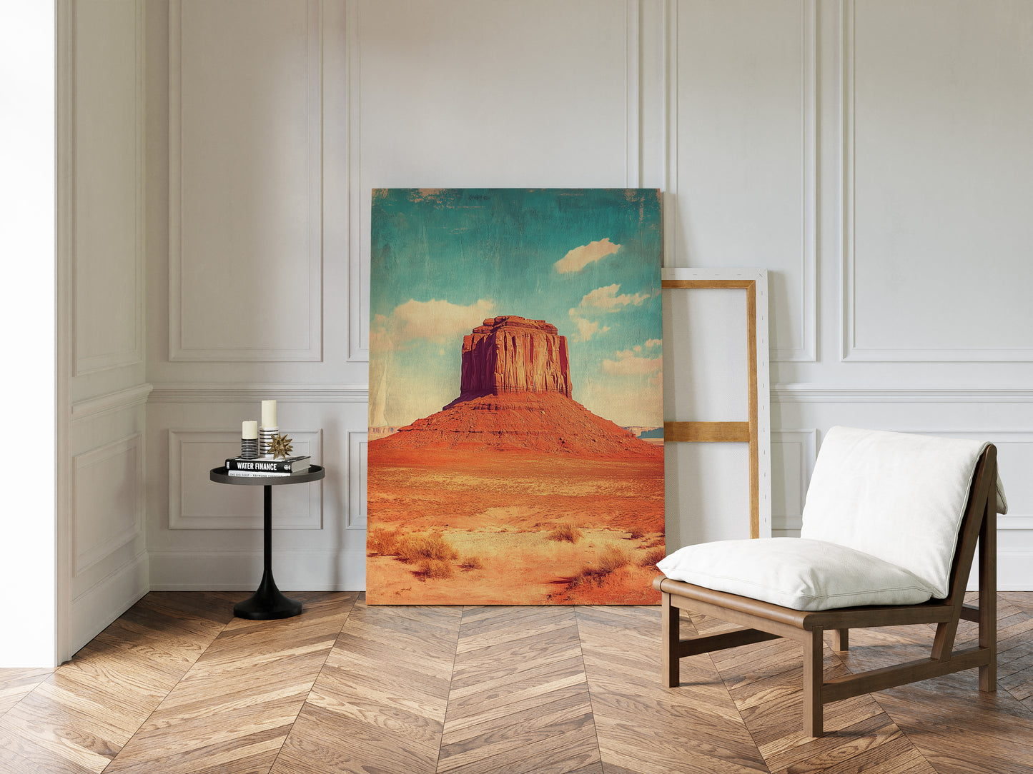 Monument Blaze: Butte Under Western Sky