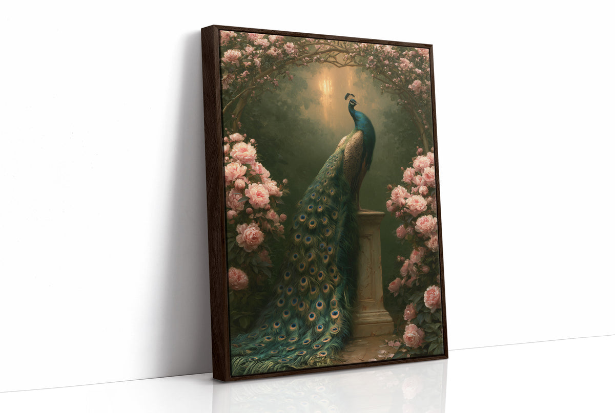 Peacock Beneath the Rose Arch