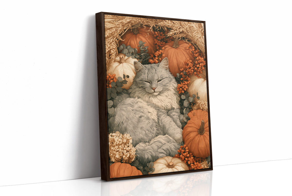 Dozing in the Pumpkin Patch