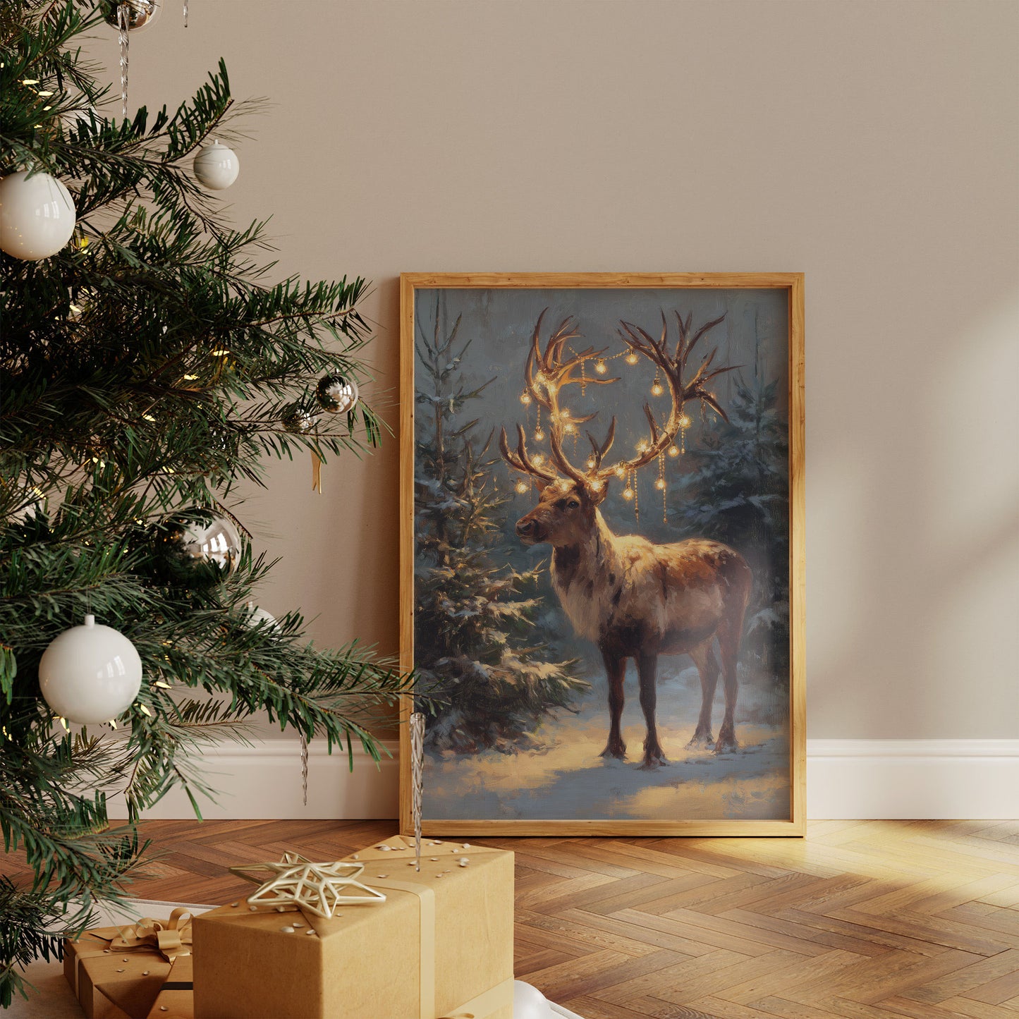 Starlit Antlers Pierce December Night