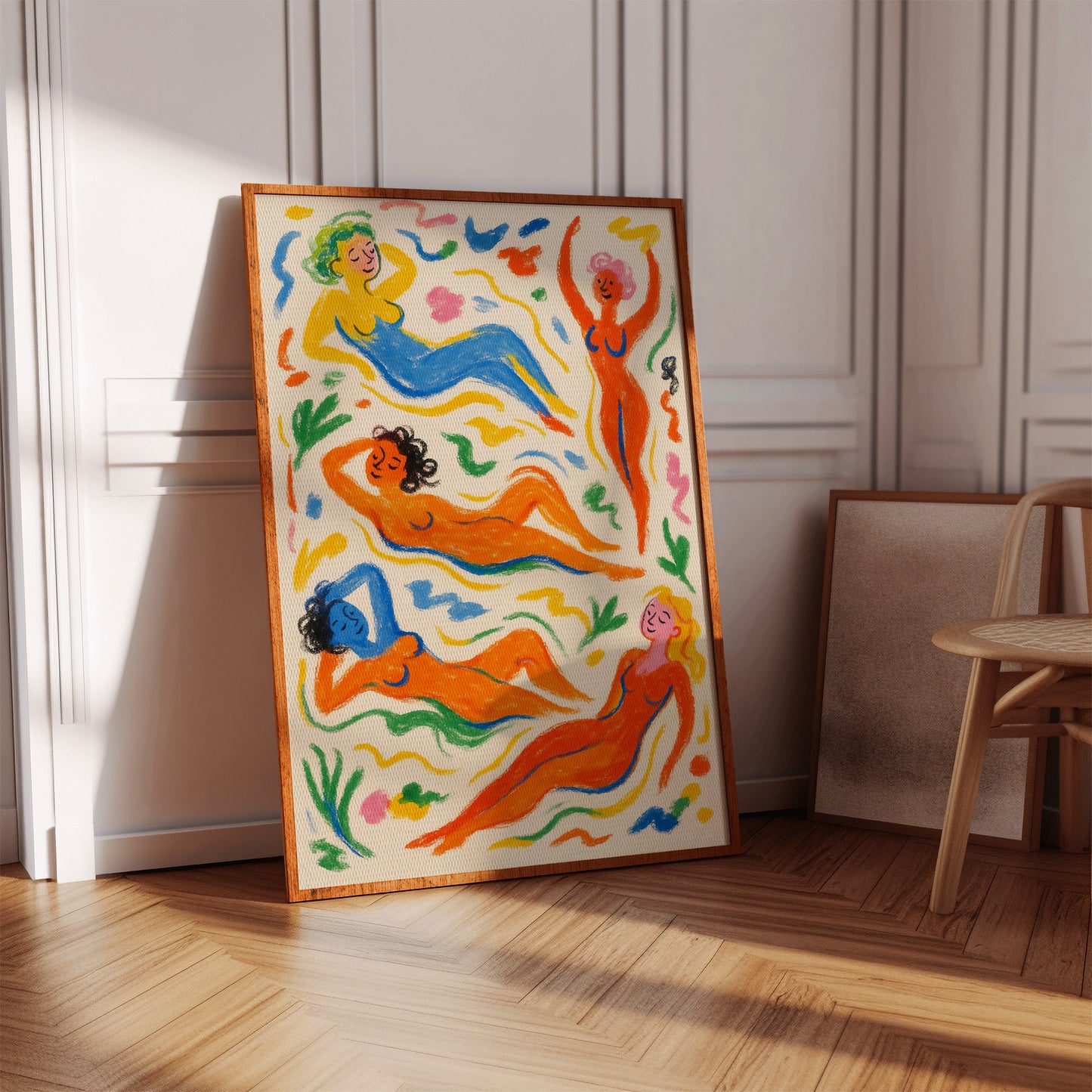 Joyful Nudes in Colorful Flow